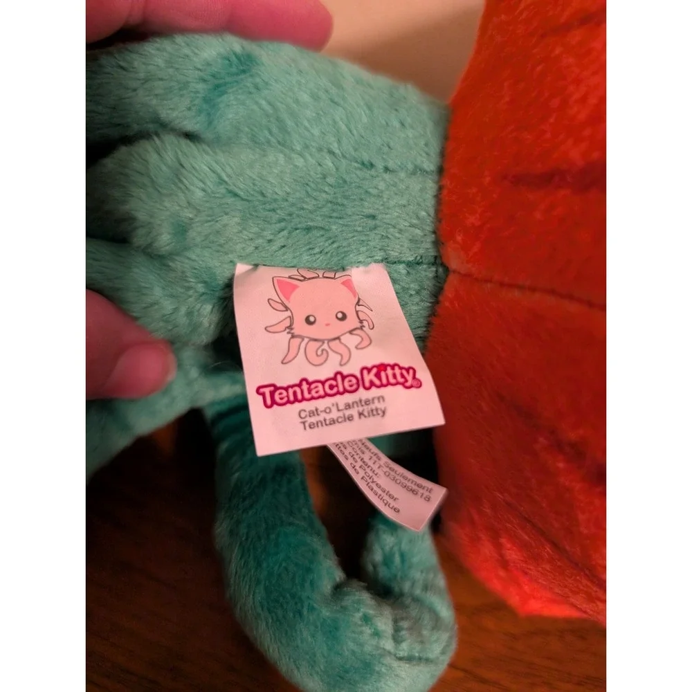 Tentacle Kitty CAT-O-LANTERN Pumpkin Cat Halloween Plush Stuffed Jack O lantern